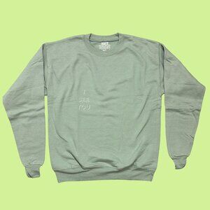 Inner Thoughts Sage Green "I See You" Crewneck Sweatshirt